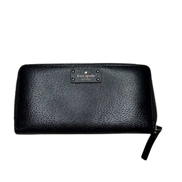 Kate Spade  New York Neda Wellesley Black Zip-around Wallet - Picture 1 of 6